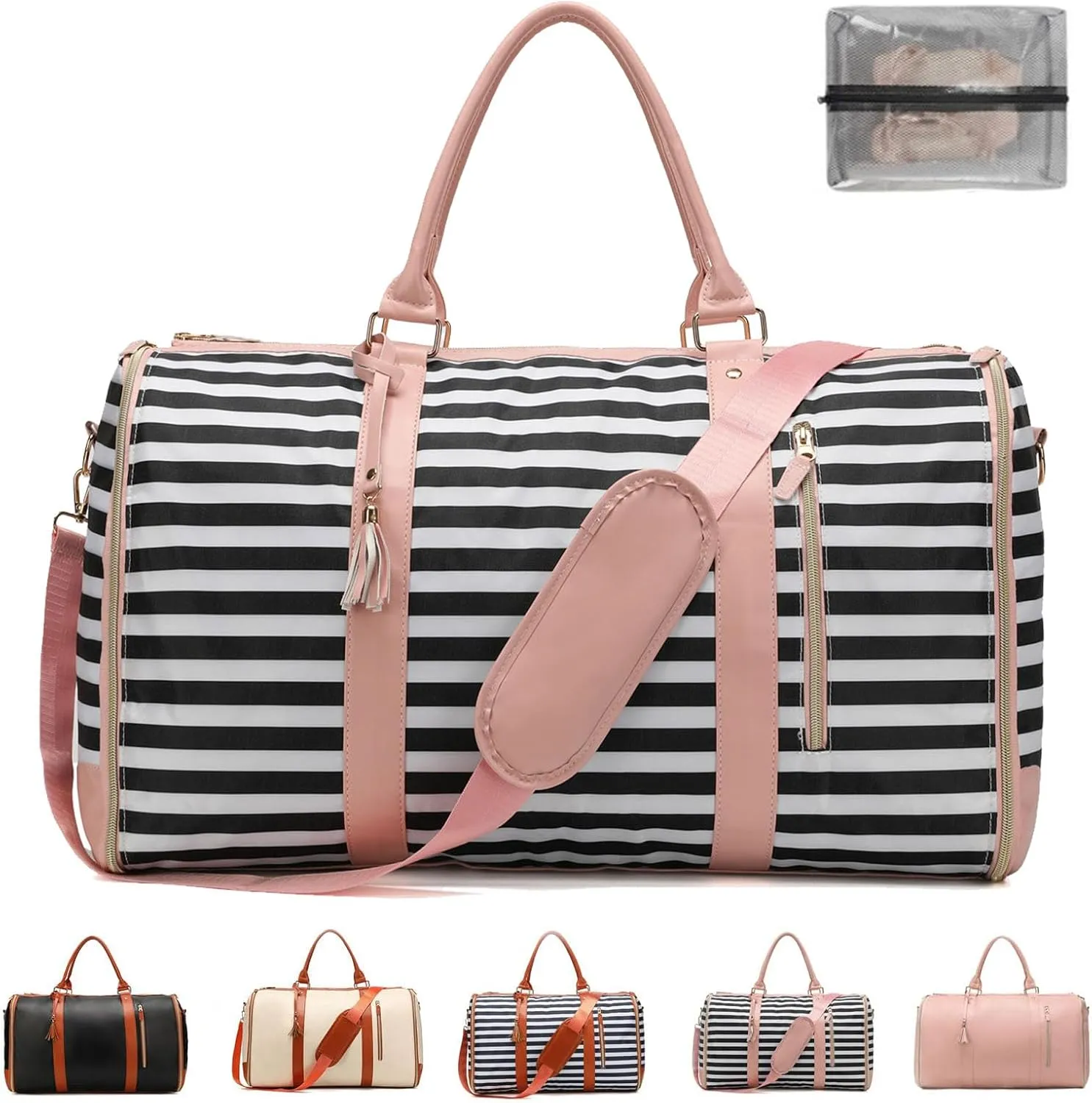 Luxemega Bag, 2 In 1 Luxemega Bag with Wheels, Luxemega Travel Bag Carry On, Convertible Duffel Bag Large Overnight Bags (A-05)