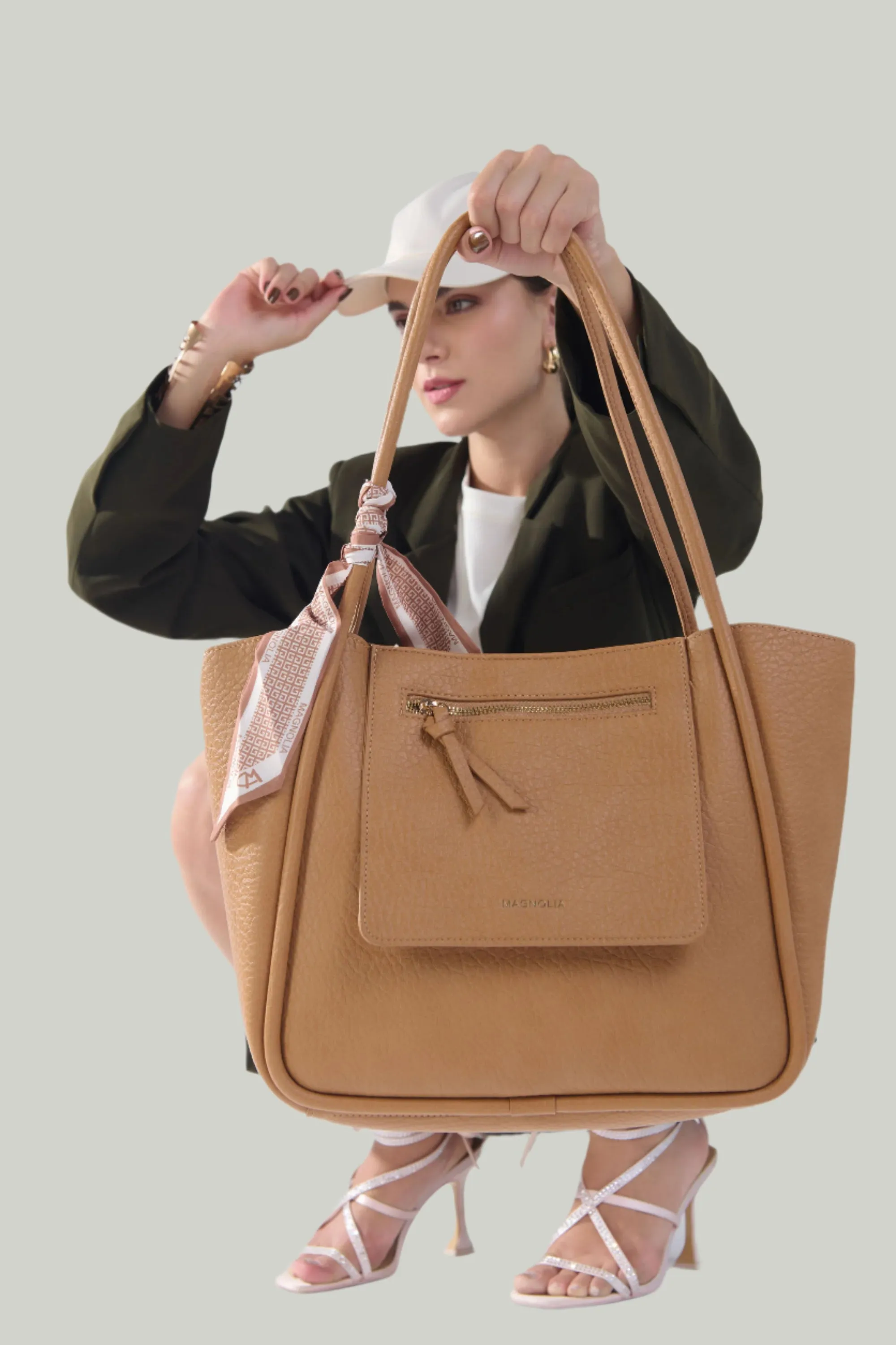 Magnolia Michela Medium Tote Bag Brown