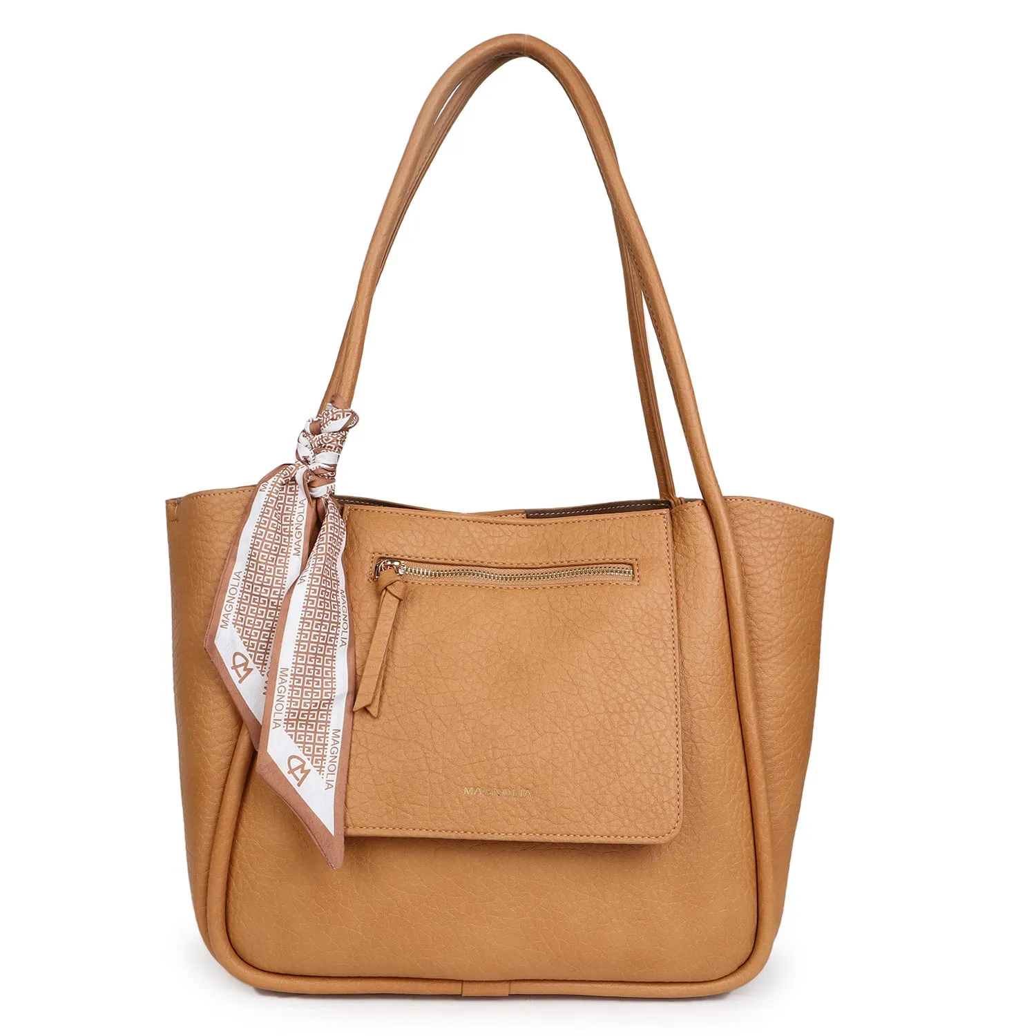 Magnolia Michela Medium Tote Bag Tan Brown