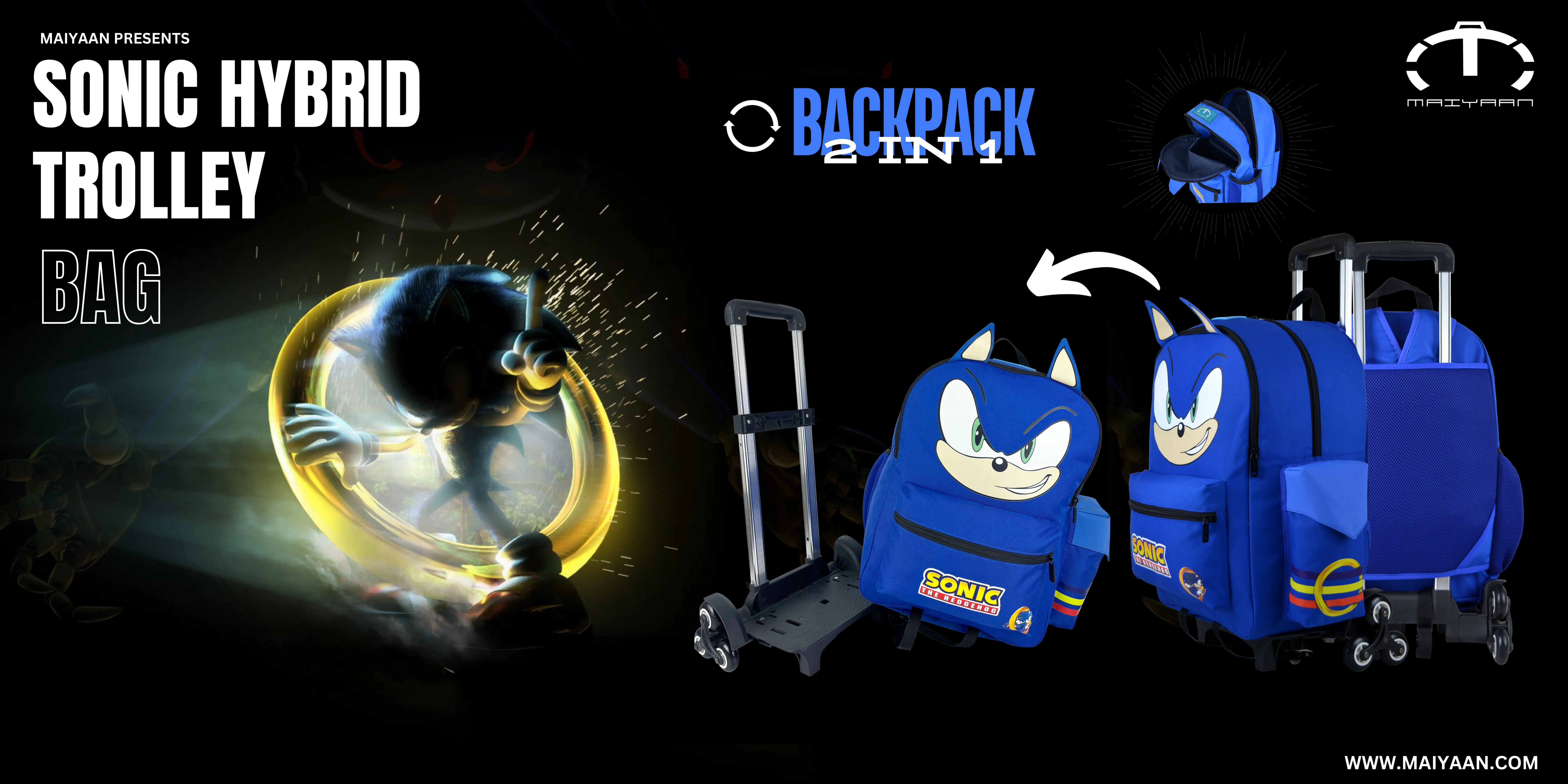 MAIYAAN SONIC HYBRID TROLLEY BAG