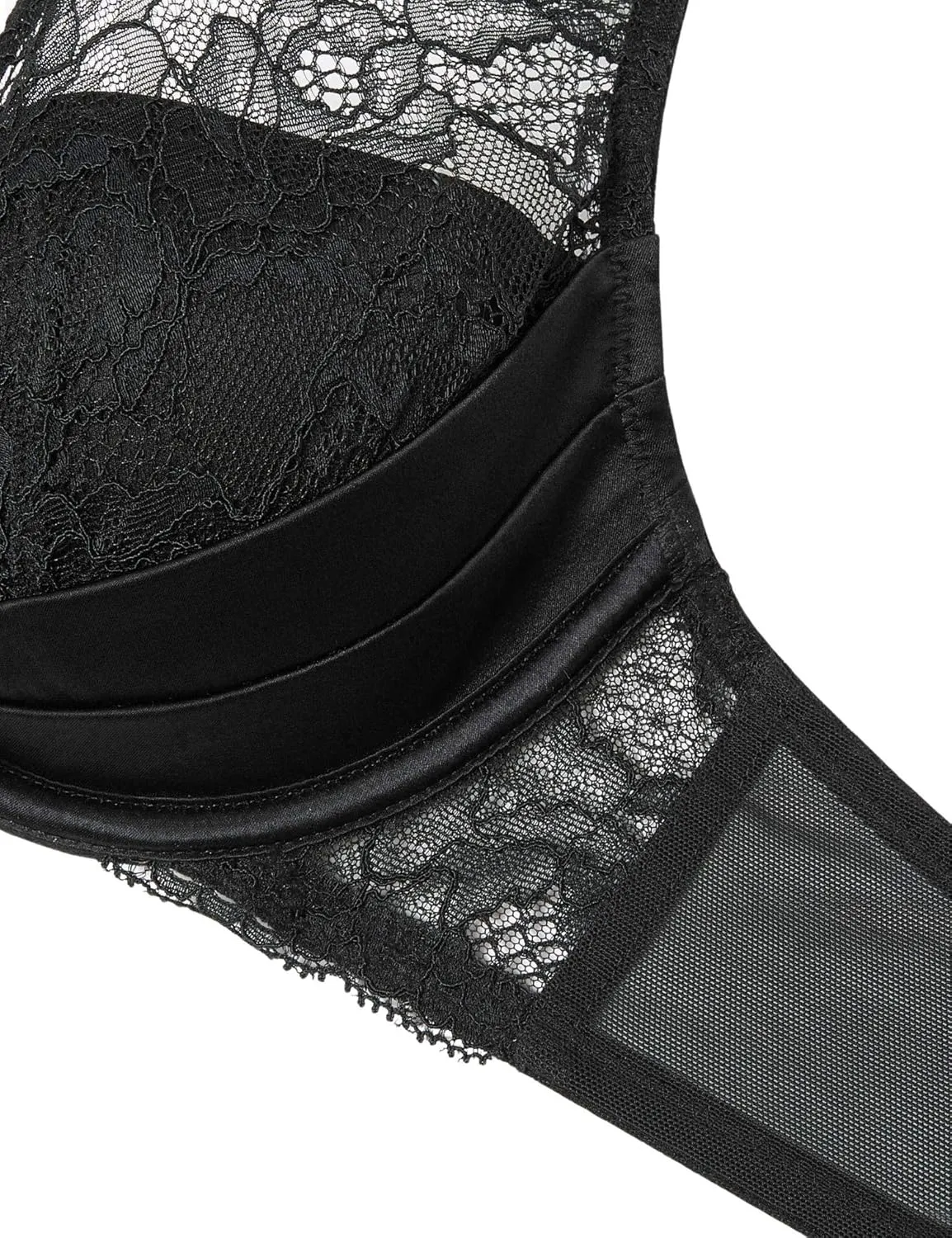 Marks & Spencer Women's Rosie Silk & Lace Padded Plunge Beau Bra