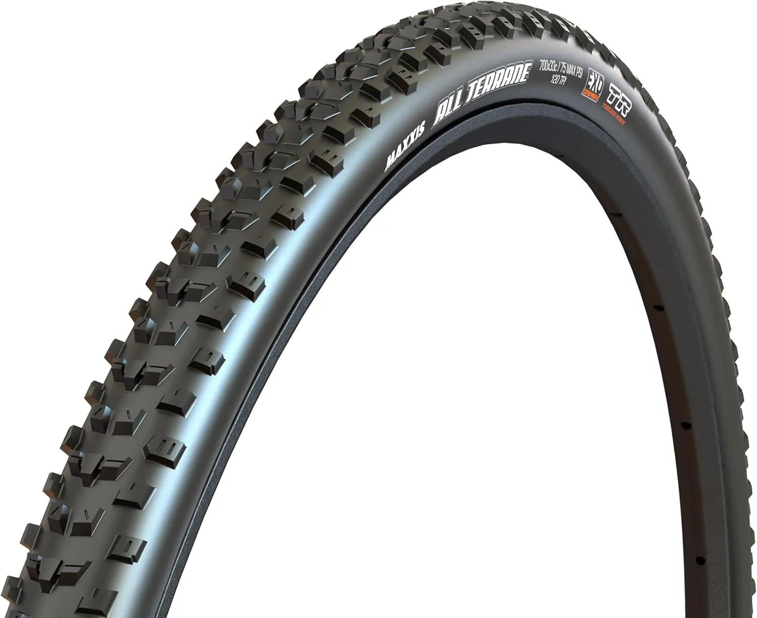 Maxxis All Terrane - 700x33C - Gravel Bike Tire, Dual Compound with EXO Puncture Protection, Tubeless Ready, 33-622