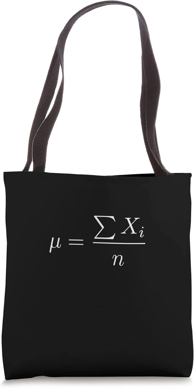Mean Value µ Formula Statistics Equation Stochastics Tote Bag