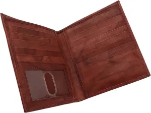 Men's RFID Cowhide Leather European Hipster Bifold Wallet One ID BD