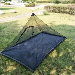 Mesh Tent for Backpacking and Camping Water Resistant Oxford Floor, No-Trekker Pole Tent Netting Tent Breeze Mesh Inner Tent Ultralight 1 Person Summer Tent