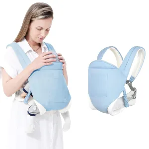 MIAO PAW Baby Sling Carrier - Newborn to Toddler, Breathable Carrier with Adjustable Infant Hip Seat, Nursing Sling Wrap Carries 7-45 Lbs, Blue