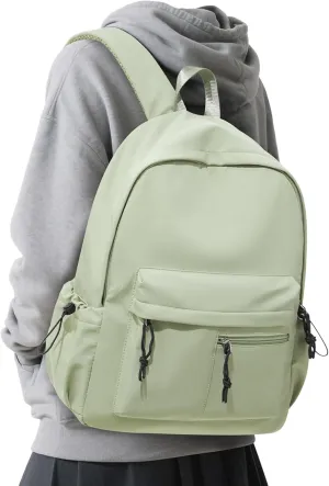 Middle School Bag For Girls Boys,Lightweight Laptop Backpack,Casual Daypack Backpacks, College Backpack,Green