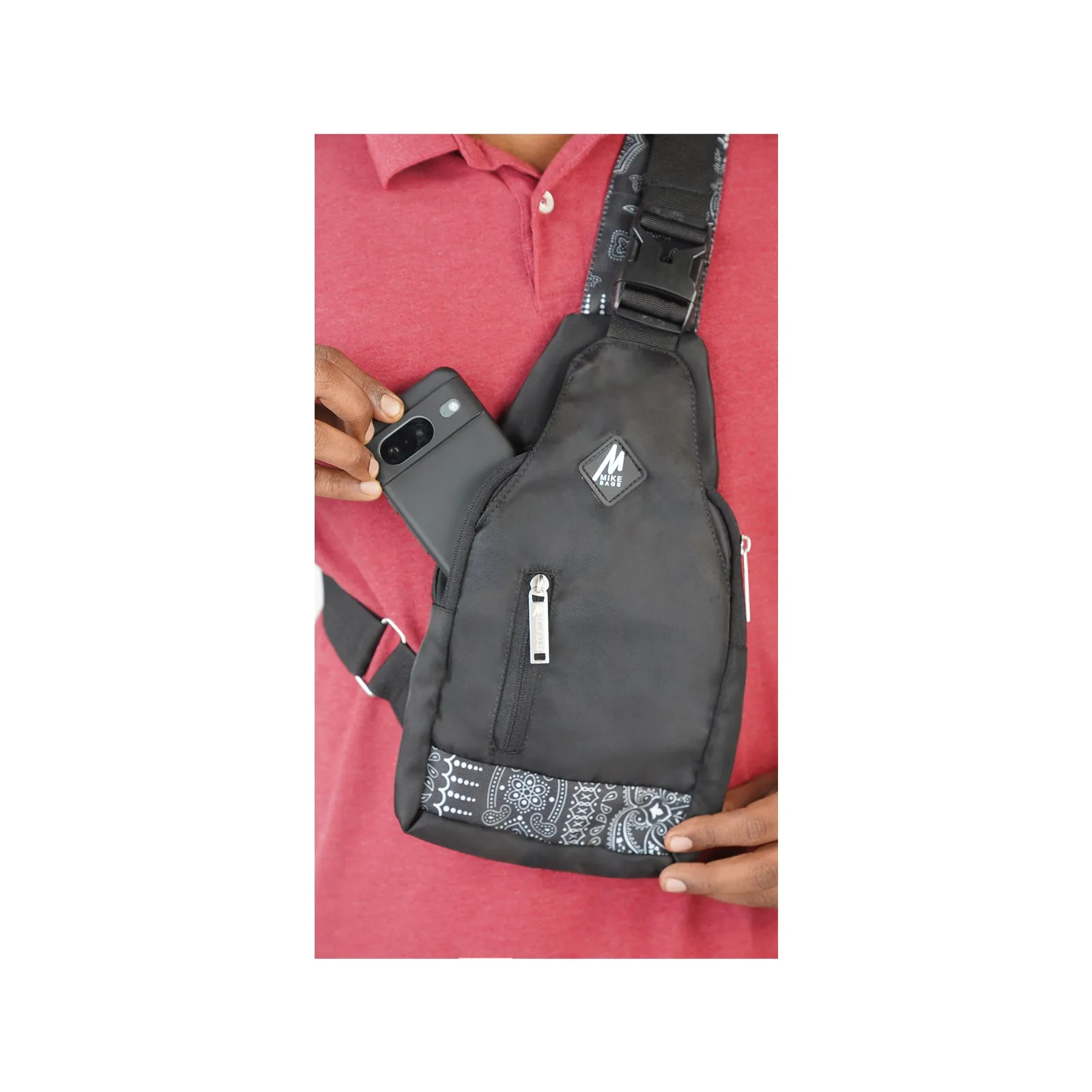 Mike Wilder Cross Body Sling Bag - Black