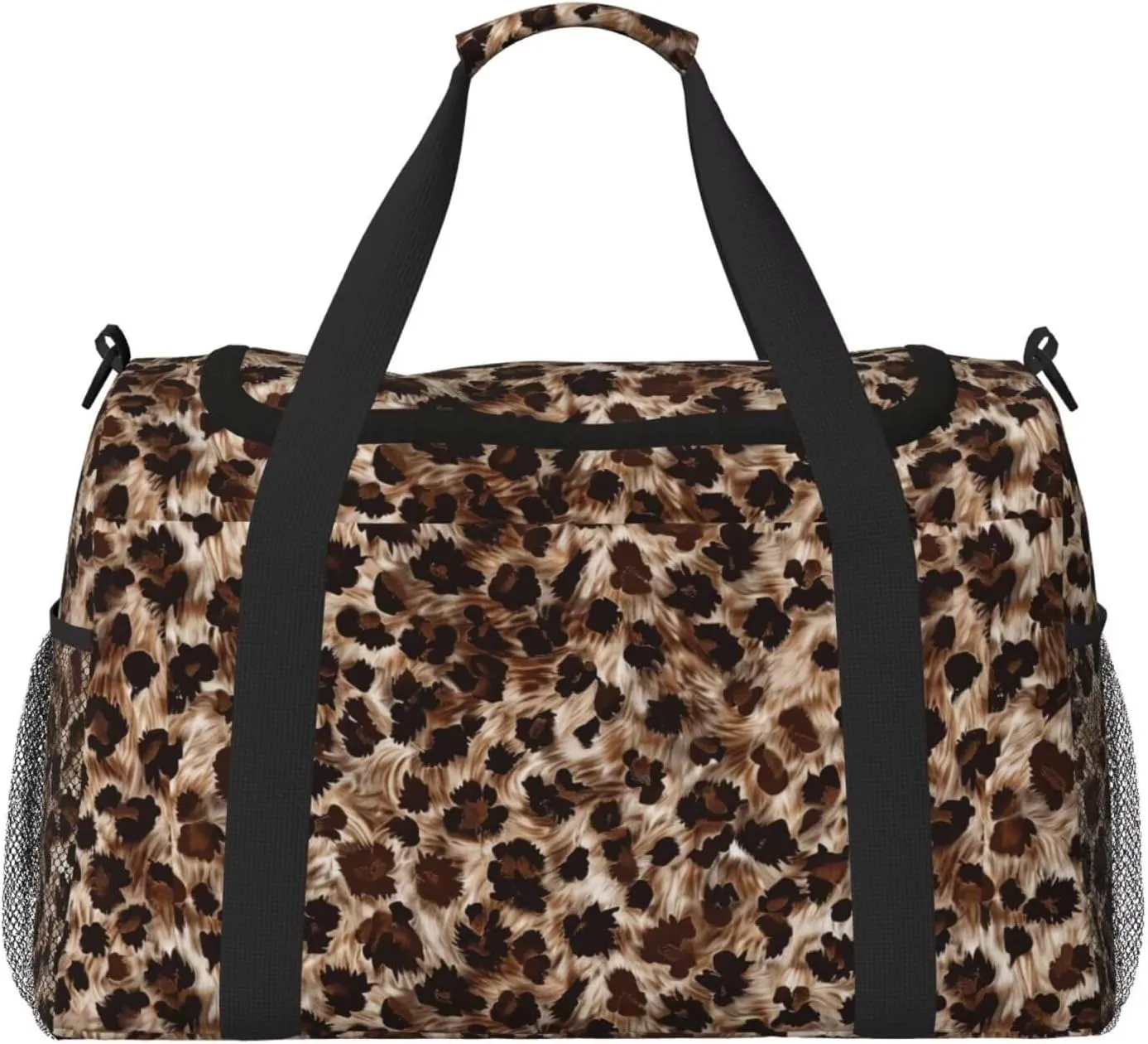 Mini Duffel Bag for Travel Sports Cheetah Animal Lightweight Carry On Bag Brown Leopard Workout Duffle Sports Bag Leopard Cheetahs Luggage Bag