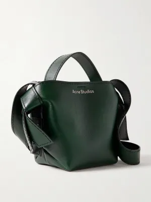 Mini knotted leather tote