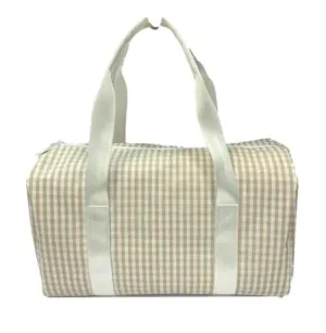 Mini Packer- Gingham Khaki