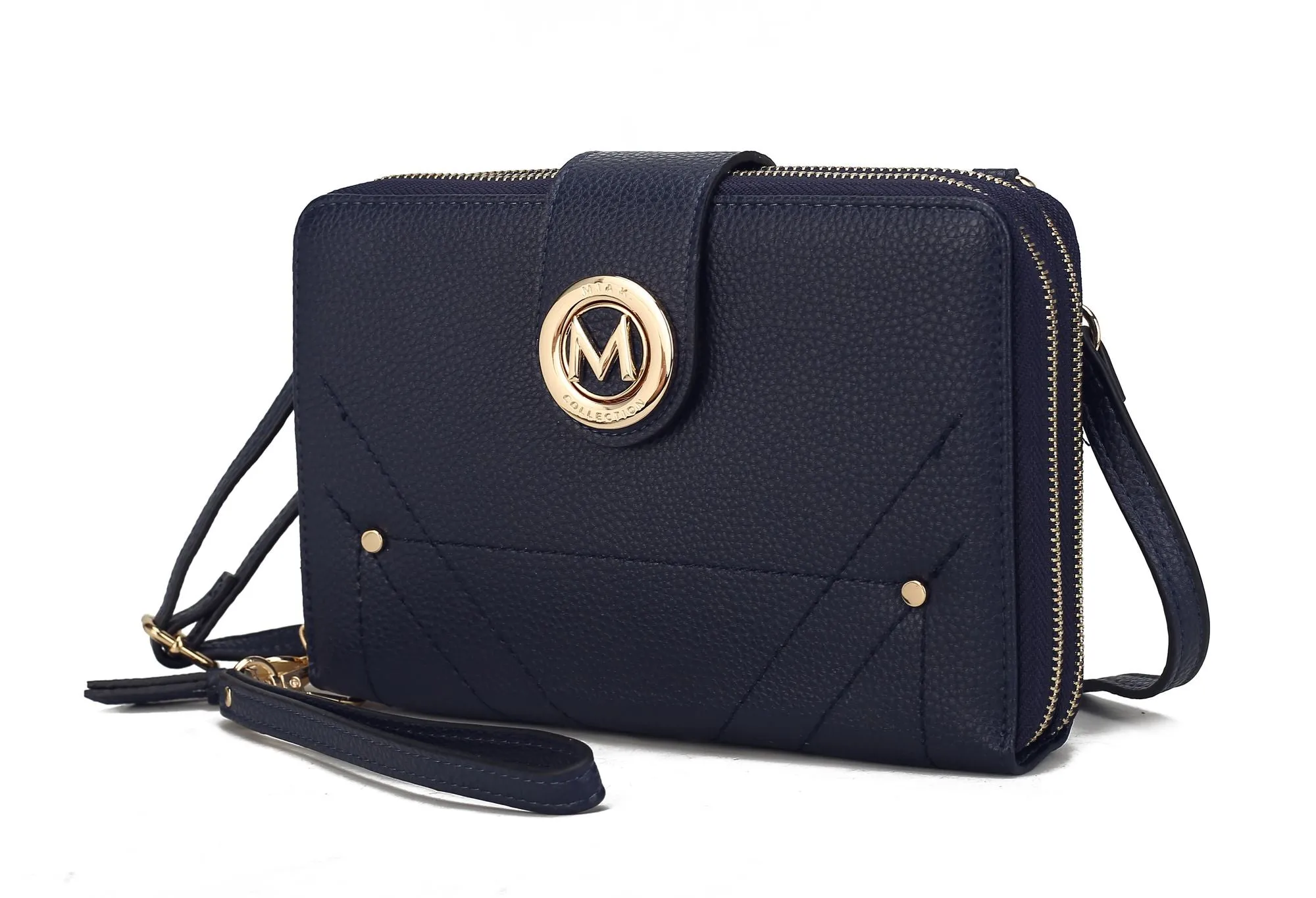 MKF Collection Sage Cell phone Wallet Crossbody Handbag with Optional Wristlet by Mia K