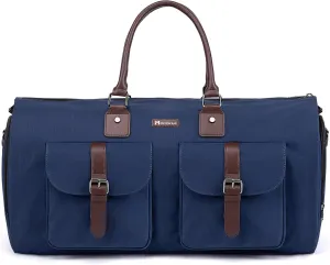 Modoker Garment Convertible Weekender Bag,Carry on Canvas Garment Duffle Bag Heavy Duty Overnight Bags for Men Women