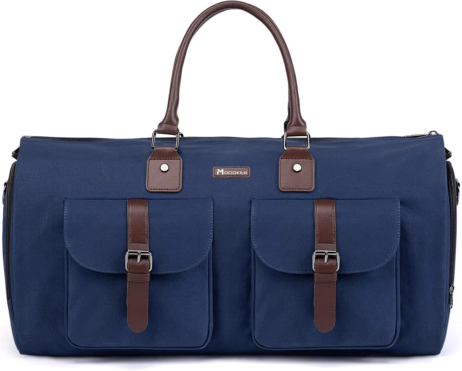Modoker Garment Convertible Weekender Bag,Carry on Canvas Garment Duffle Bag Heavy Duty Overnight Bags for Men Women