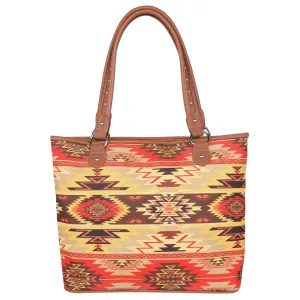 Montana West Aztec Canvas Tote Bag
