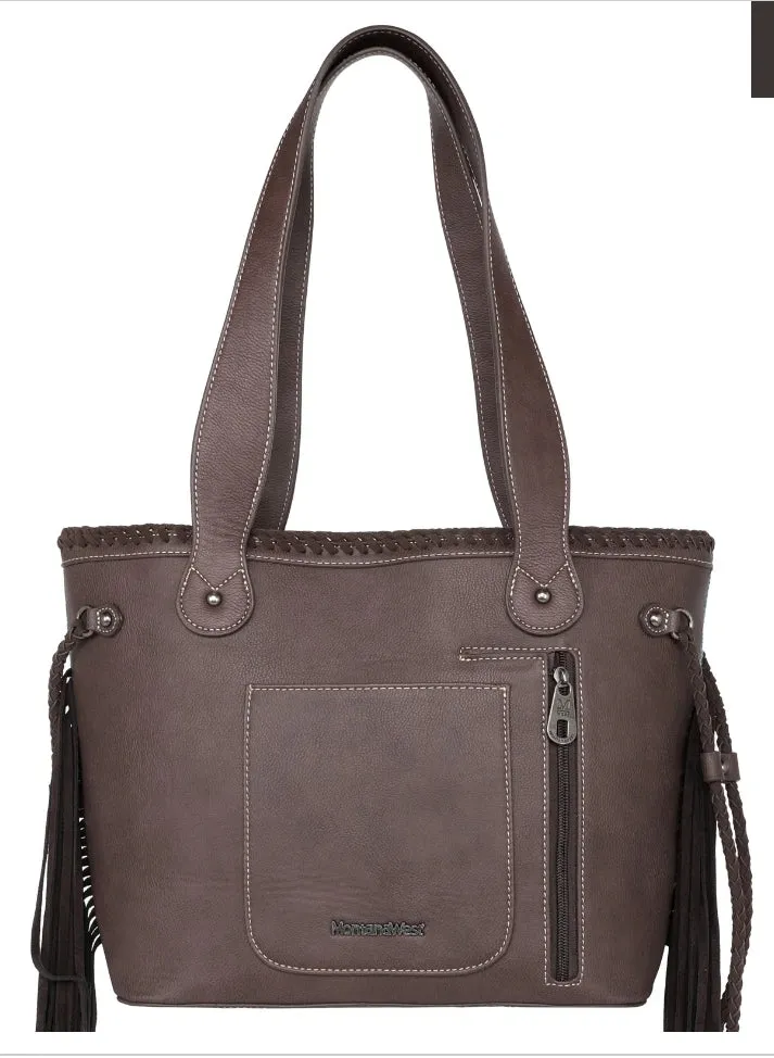 Montana West Aztec Tapestry Tooled Collection Concealed Carry Tote