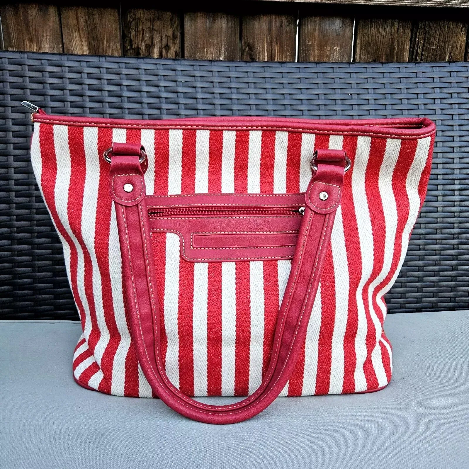 Montana West US Flag Star Stripes Patriotic Campaign Rally Canvas Tote Bag