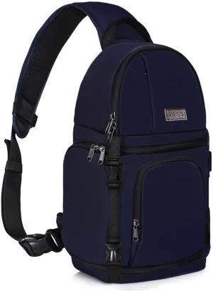 MOSISO Camera Sling Bag, DSLR/SLR/Mirrorless Camera Backpack Case Shockproof Photography Backpack with Tripod Holder & Removable Modular Inserts Compatible with Canon/Nikon/Sony/Fuji