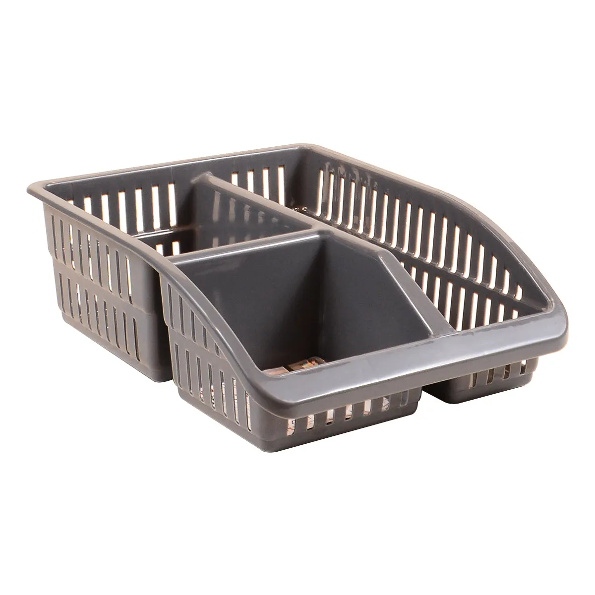 Multi Purpose 3 Compartment Storage Organizer Basket