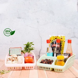 Multi Purpose 3 Compartment Storage Organizer Basket