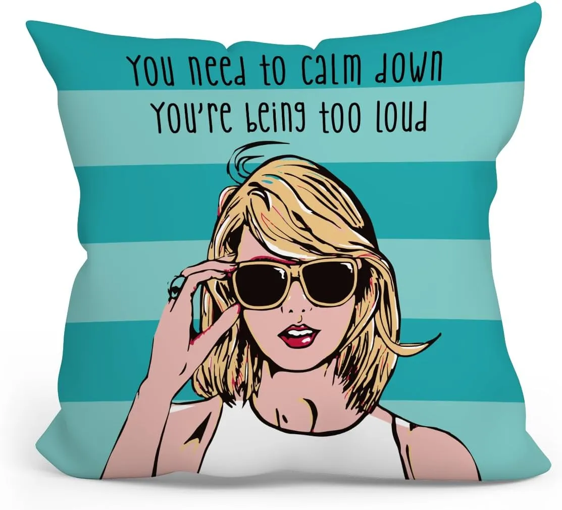 Music Merch Pillow Covers Music Gifts Country Concert Merchandise Throw Pillow Covers Funny Pillow Cases Cushion Covers Album Inspired Gift for Music Fans Friend Home Bed Sofa Couch Decorations