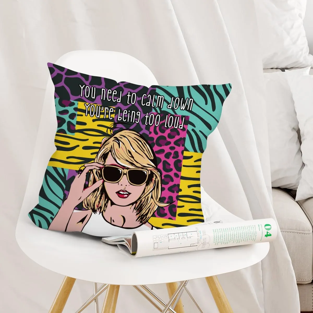 Music Merch Pillow Covers Music Gifts Country Concert Merchandise Throw Pillow Covers Funny Pillow Cases Cushion Covers Album Inspired Gift for Music Fans Friend Room Car Sofa Chair Decorations
