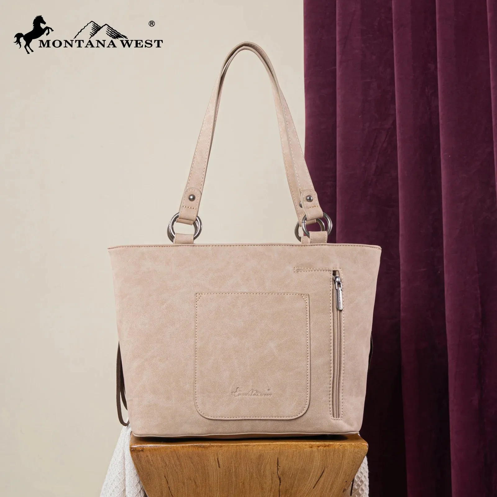 MW Embroidered Carry Tote