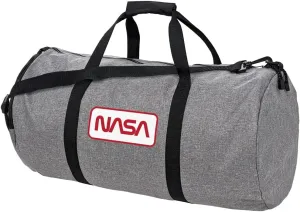 Nasa Rectagular Worm Logo Lightweight Duffel Bag for Sports and Gym Packable for Travel