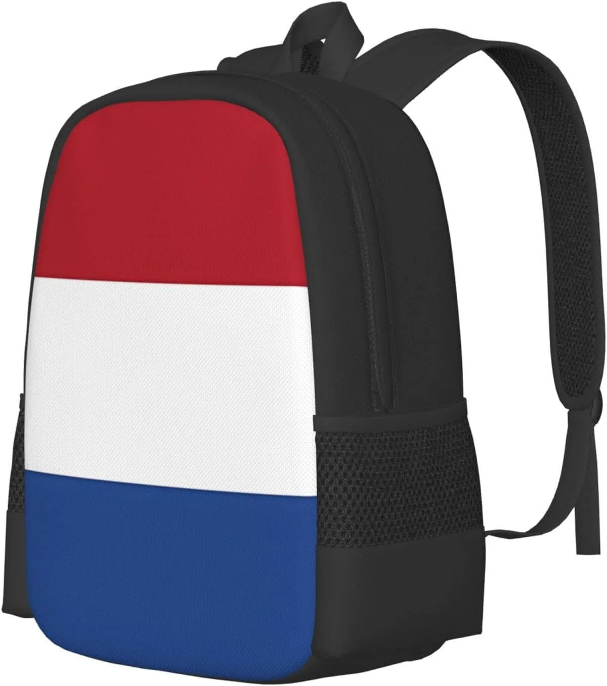 Netherlands Holland Flag Casual Backpack Large Capacity Backpacks 15 Inch Laptop Back Pack Travel Rucksack Daypack Commuter Bags with Adjustable Strap for Camping