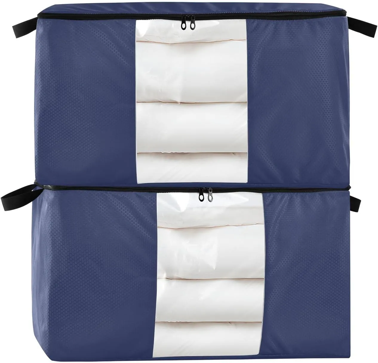 Noble Blue Clothing Storage Bins Bins Bags Closet Organizers Sweater Clothes Storage Containers for Closet Organizers Storage Containers (2 Pcs, 95L)