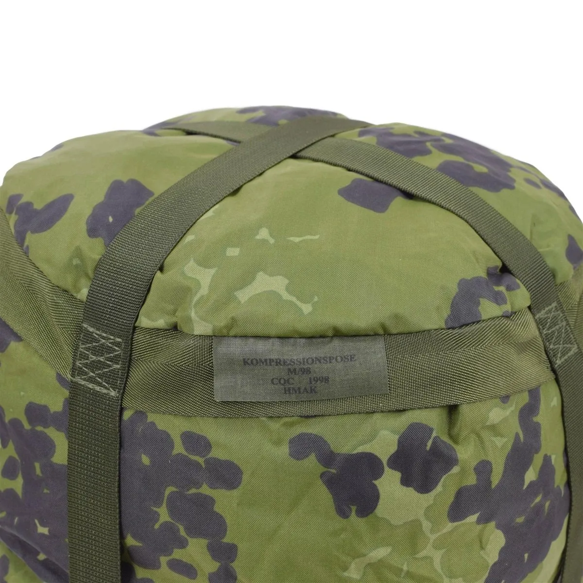 Original Danish military compression bag M84 camo PU coated lightweight NEW