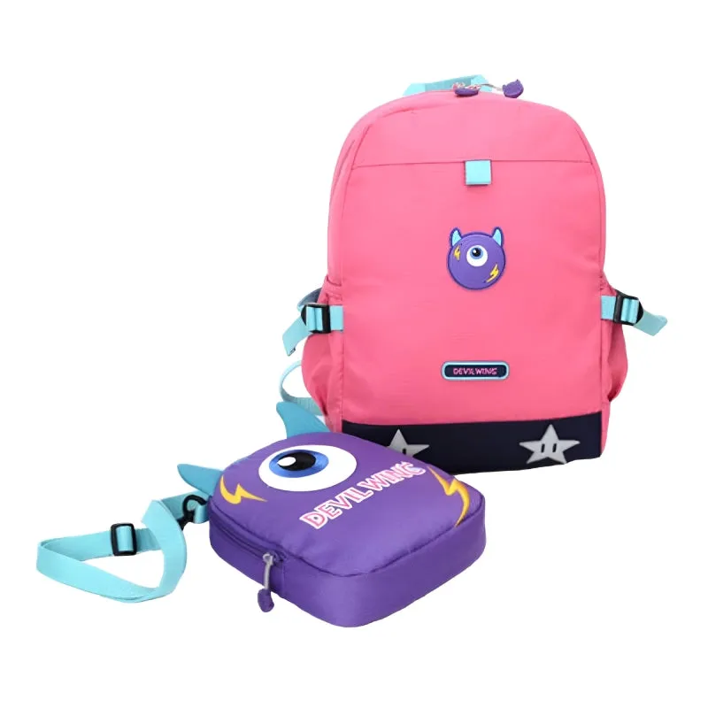 Outing Backpack with Cross-Body Bag: Pink
