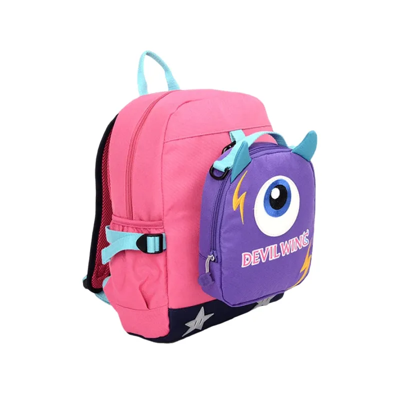 Outing Backpack with Cross-Body Bag: Pink