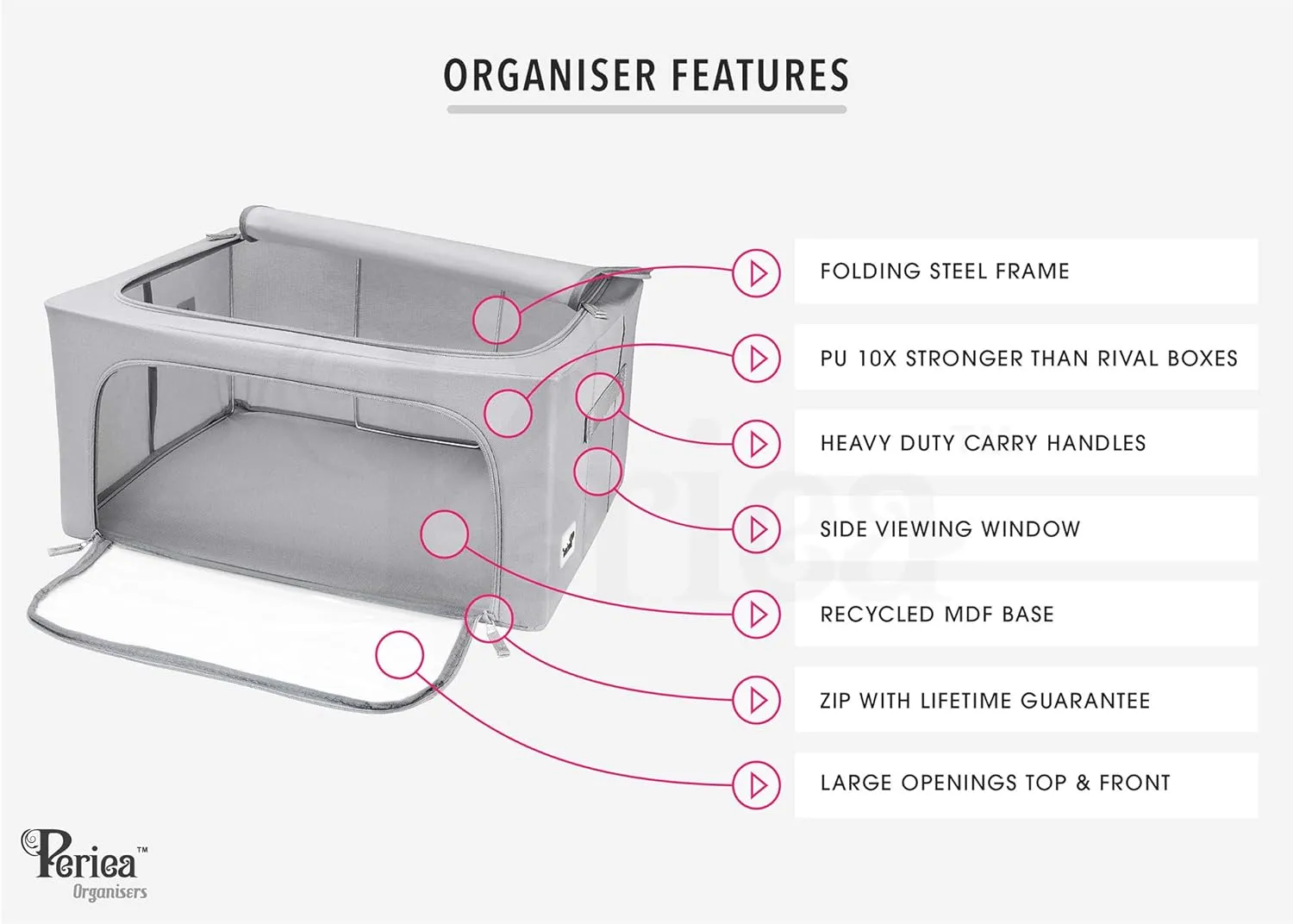 Oxford Cloth Steel Frame Storage Boxes - Under-Bed or in Closet - Pack of 2 Small Organizers (Eggplant/Merlot)