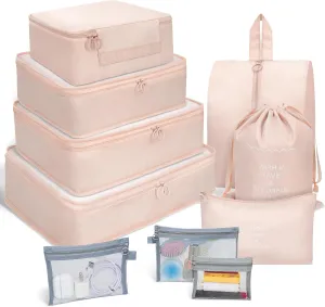 Packing Cubes for Travel - 10 Set Suitcases Organizer Bags, Suitable for Luggage Carry on Case, Travel Essentials