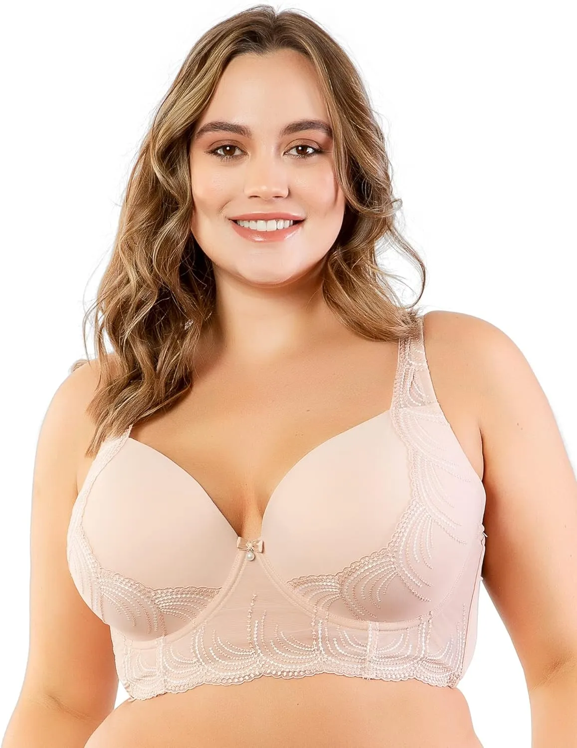PARFAIT Pearl P6091 Women's Longline Plunge Full Busted Bra