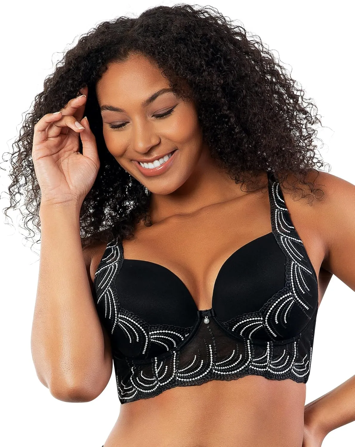 PARFAIT Pearl P6091 Women's Longline Plunge Full Busted Bra