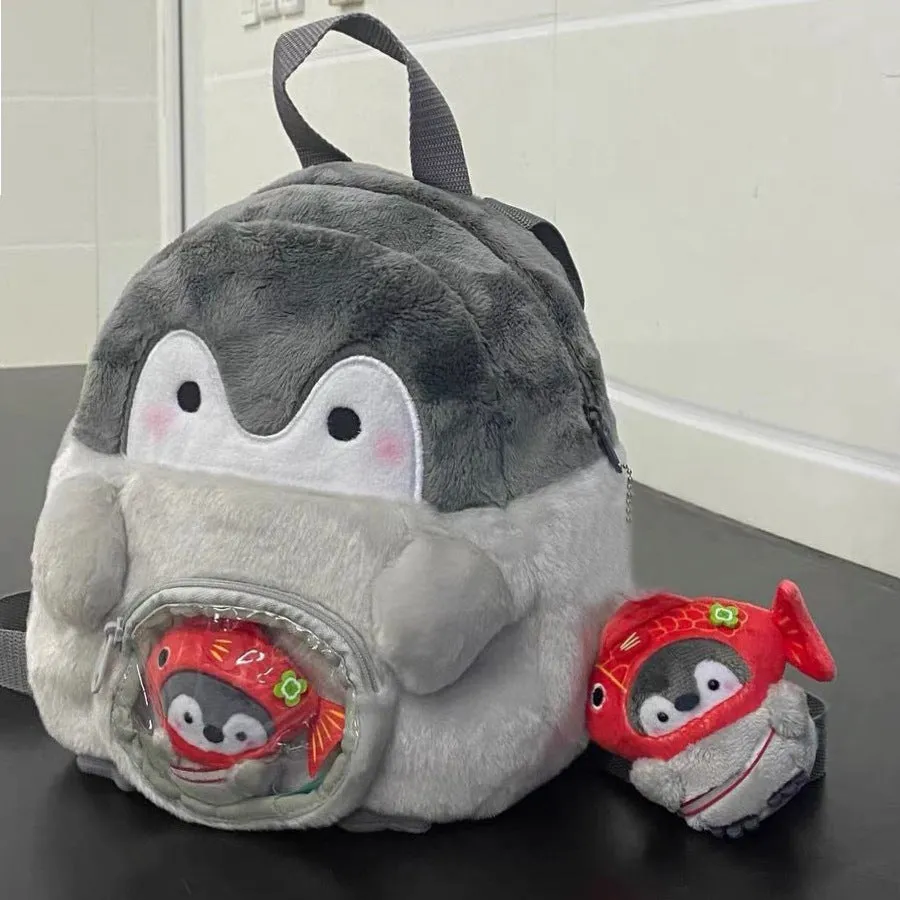 Penguin Cartoon Female Cute Doll Plush Backpacks