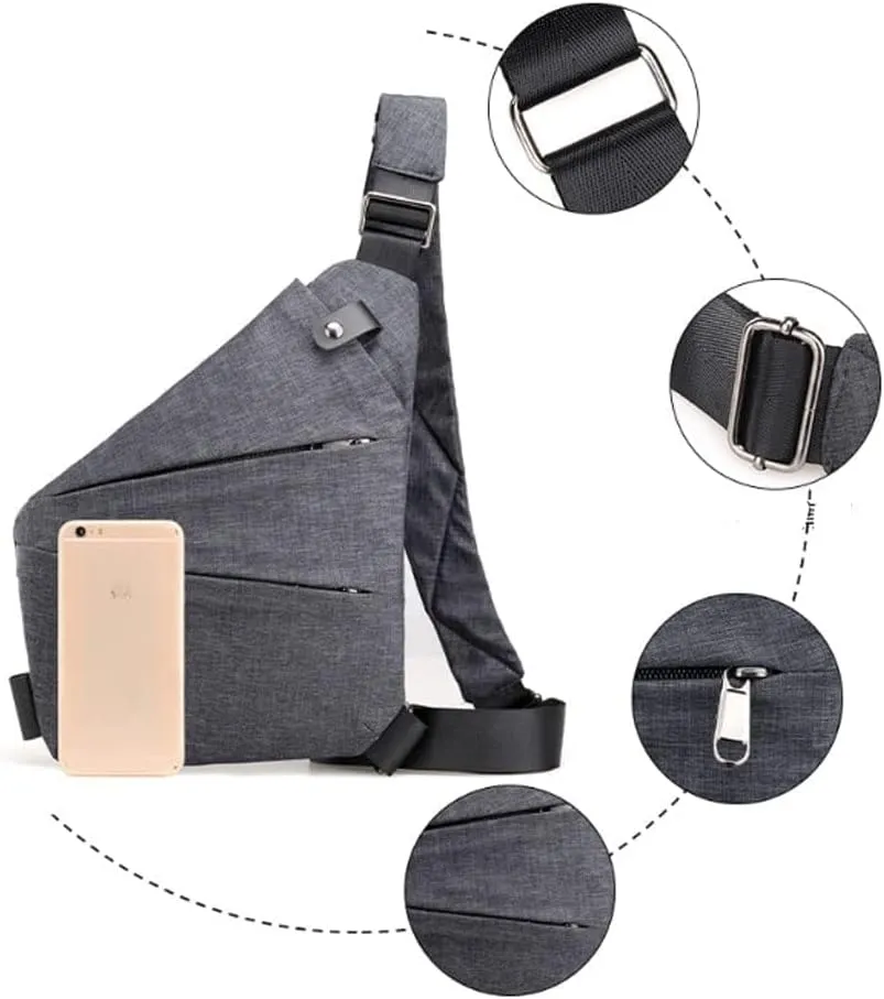 Personal Flex Bag Anti Theft Travel Bag Slim Sling Cross Body Travel Bag