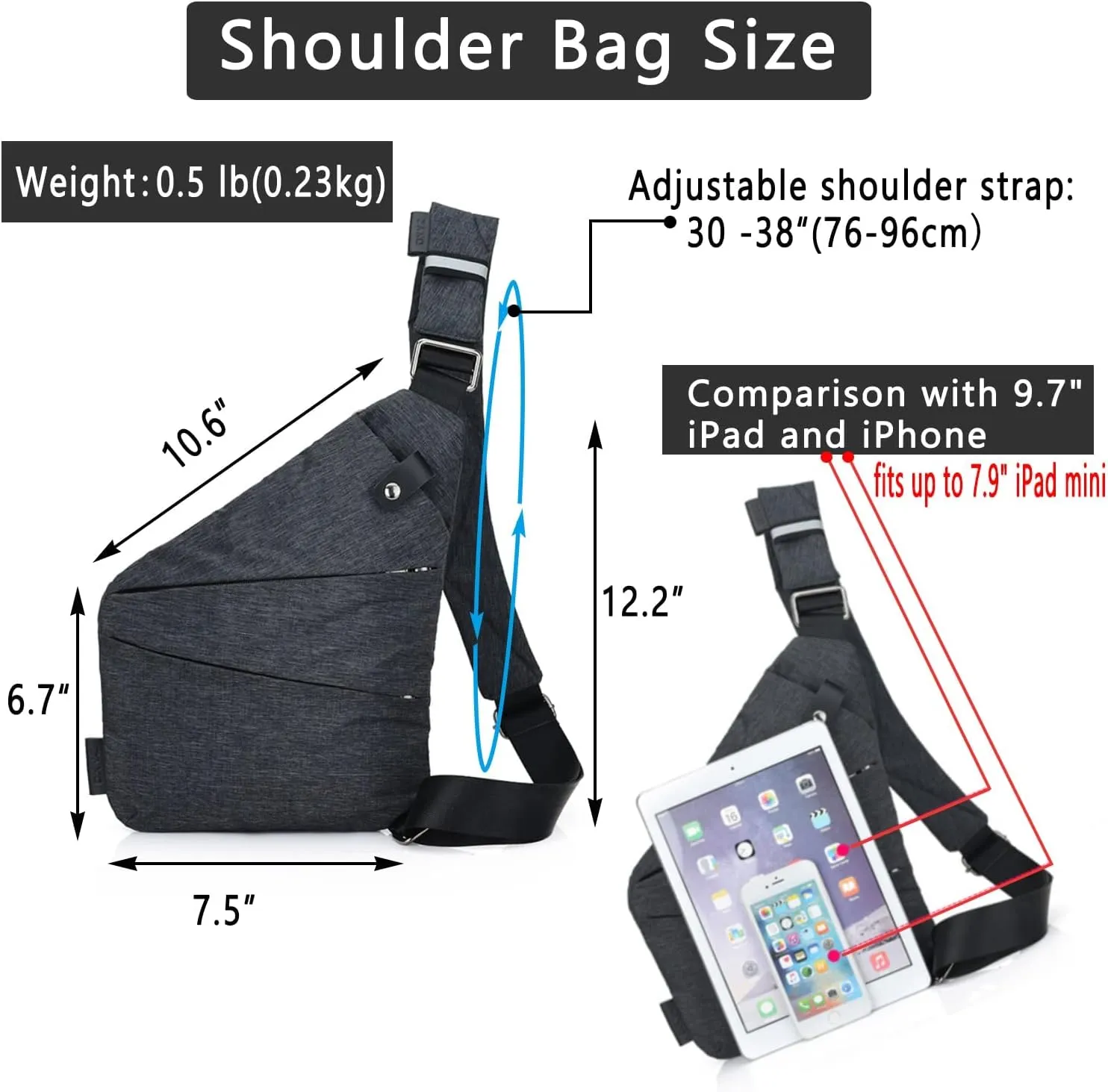 Personal Pocket Bag for Travel, Personal Pocket Bag for Men, Personal Flex Bag, 2023 New Sash Bag