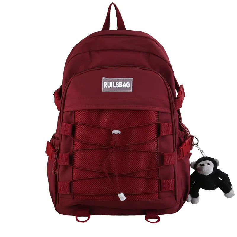 Personality Trend Cross Rope Female College Backpacks