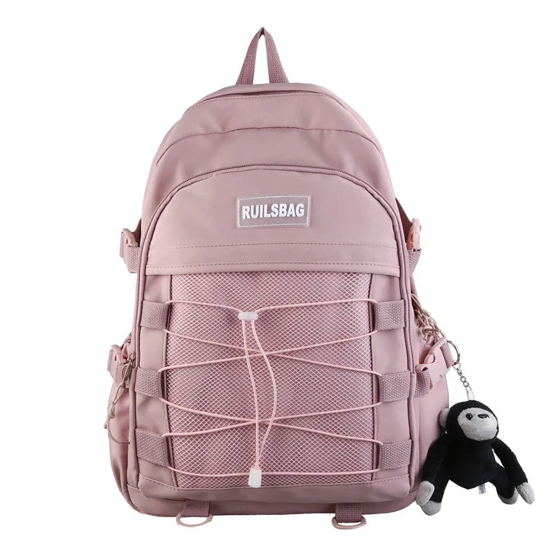 Personality Trend Cross Rope Female College Backpacks