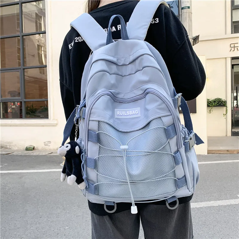Personality Trend Cross Rope Female College Backpacks