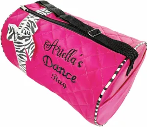 Personalized Dance Ribbon Duffel Bag With Custom Name Embroidery