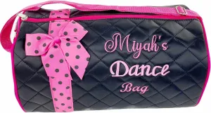 Personalized Dance Ribbon Duffel Bag With Custom Name Embroidery