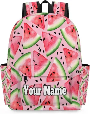 Personalized Watermelon Preschool Toddler Backpack for Boys Girls Custom Kids Name Small Bookbags Kindergarten Elementary Backpack, Watermelon Pattern