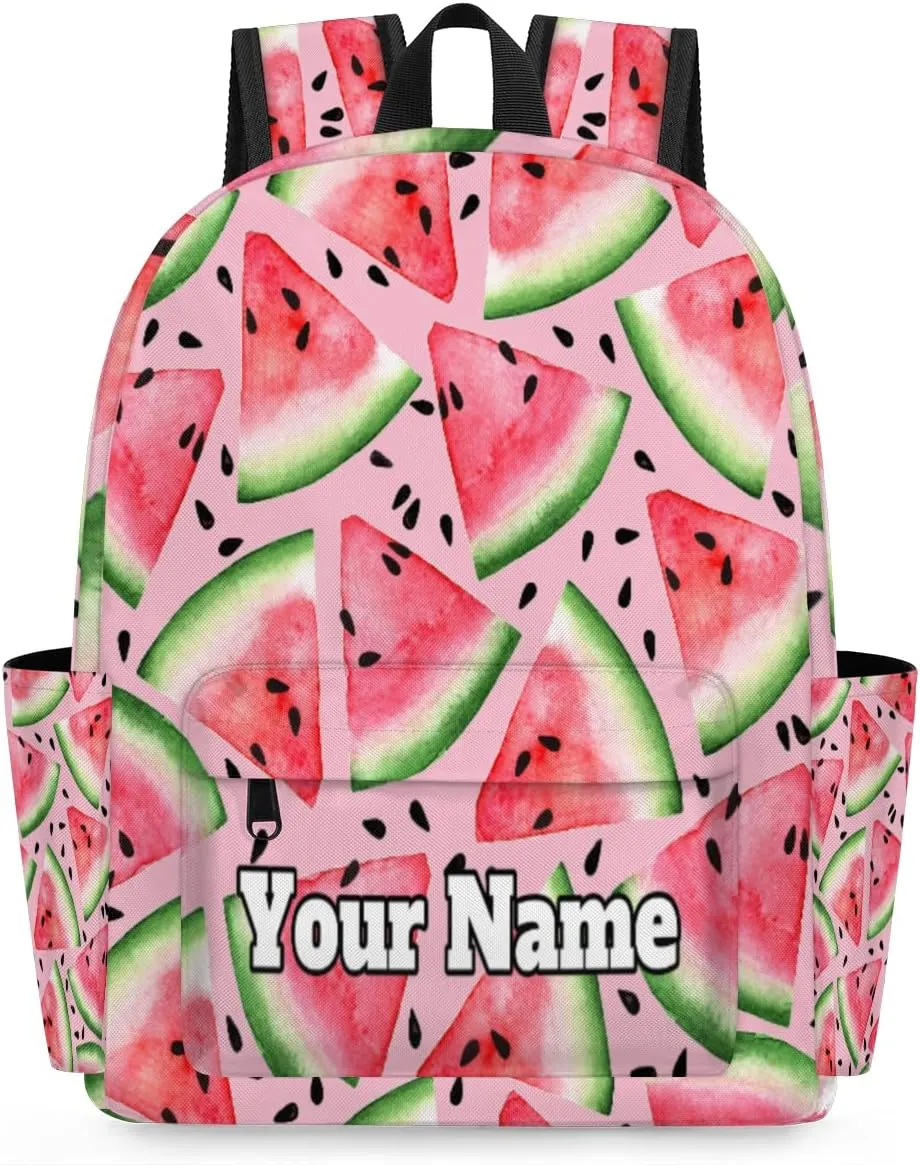 Personalized Watermelon Preschool Toddler Backpack for Boys Girls Custom Kids Name Small Bookbags Kindergarten Elementary Backpack, Watermelon Pattern