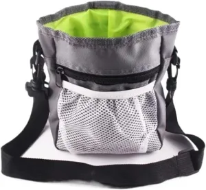 Pet Dog Training Waist Bag Treat Snack Bait Pet Puppy Feed Pocket Pouch Obedience Agility Pouch Food Waist Bag(Gray)