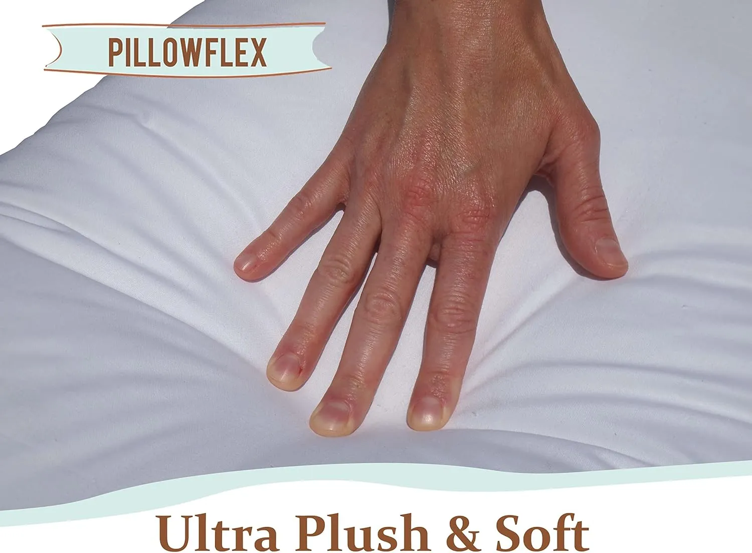 Pillowflex Premium Polyester Throw Pillow Insert - 14x14 - Ultra Soft Small Square Throw Pillow, Couch Sham, Lumbar, Back, Sofa - Machine Washable - Decorative Accent Form - 1 Soft Pillow