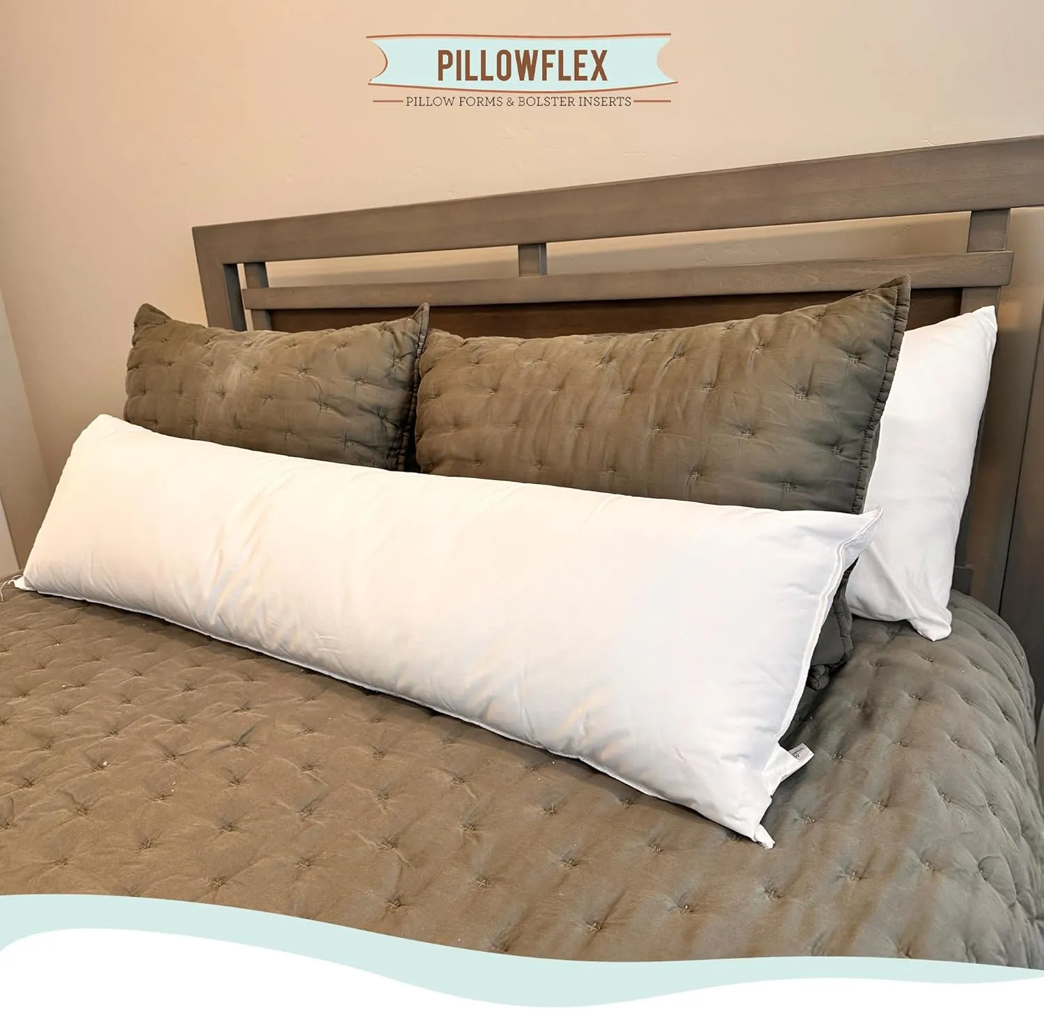 Pillowflex Premium Polyester Throw Pillow Insert - 16x20 - Ultra Soft Large Rectangle Throw Pillow, Couch Sham, Lumbar, Back, Sofa - Machine Washable - Decorative Accent Form - 1 Soft Pillow